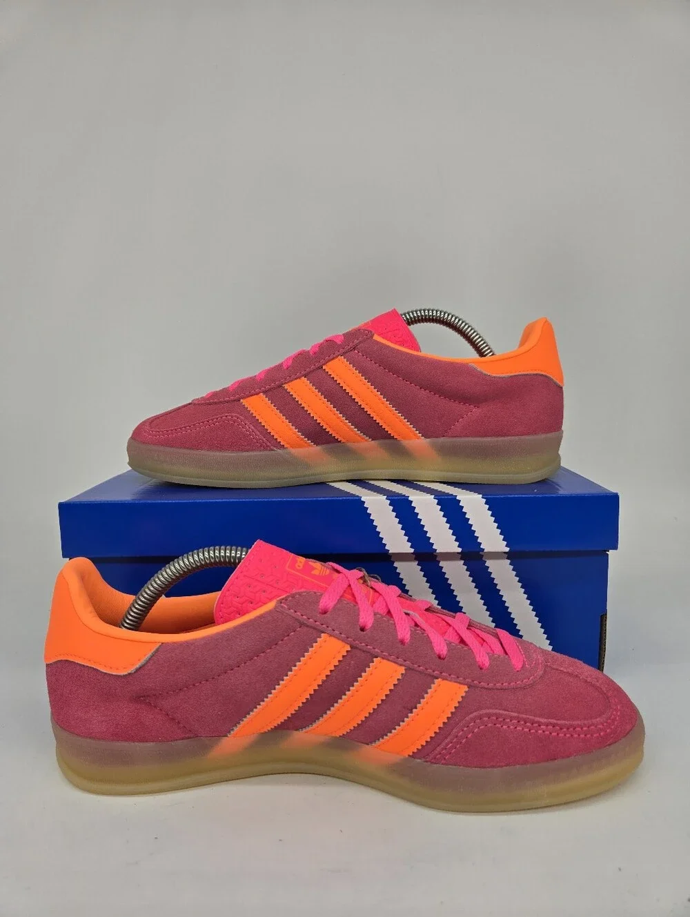 adidas Women's Gazelle Indoor IH9218 Lucid Pink Gum Shoes Size 6.5